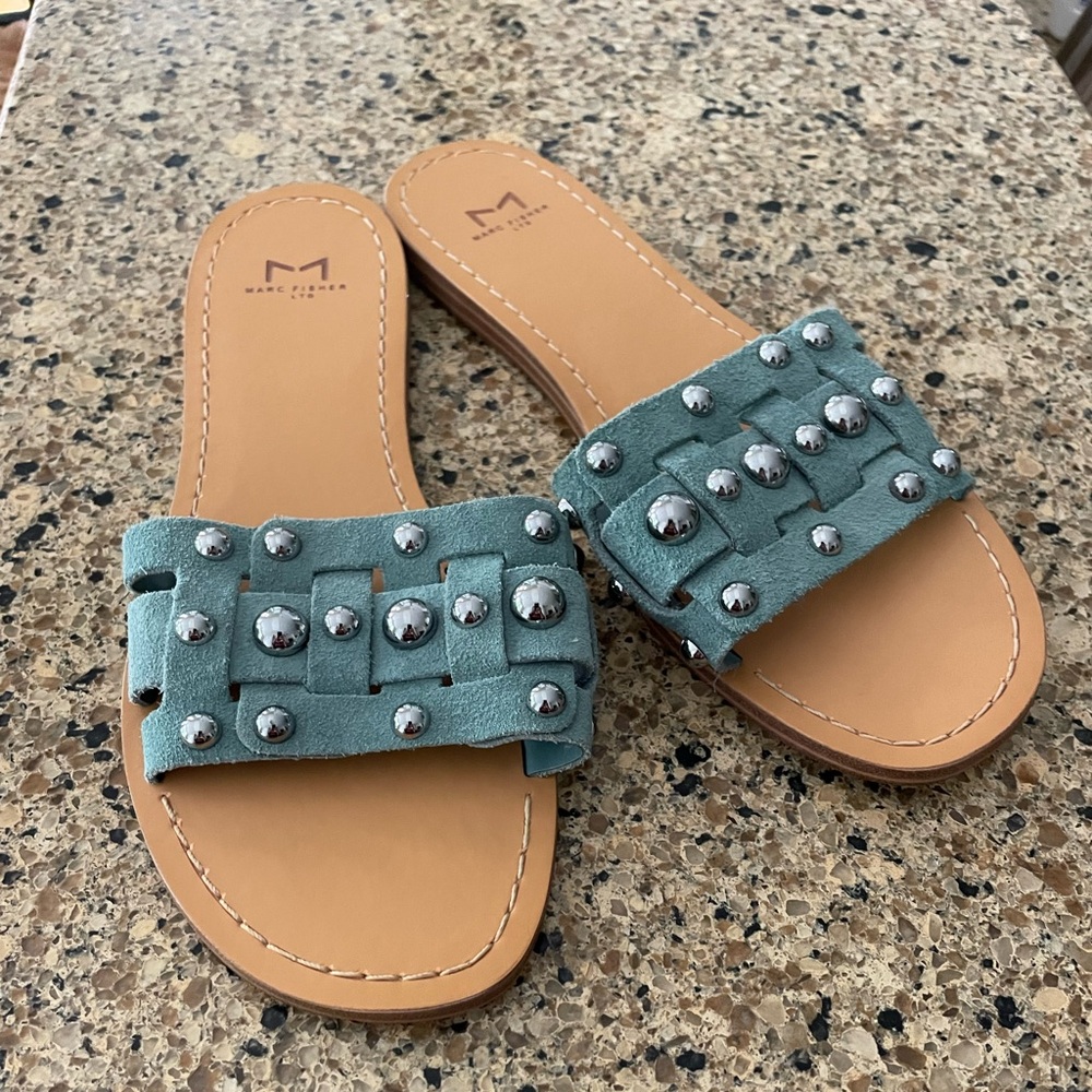 Marc Fisher Ltd Pacca Studded and Aqua Leather